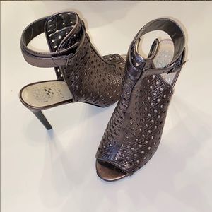 Vince Camuto Pewter Ankle straps